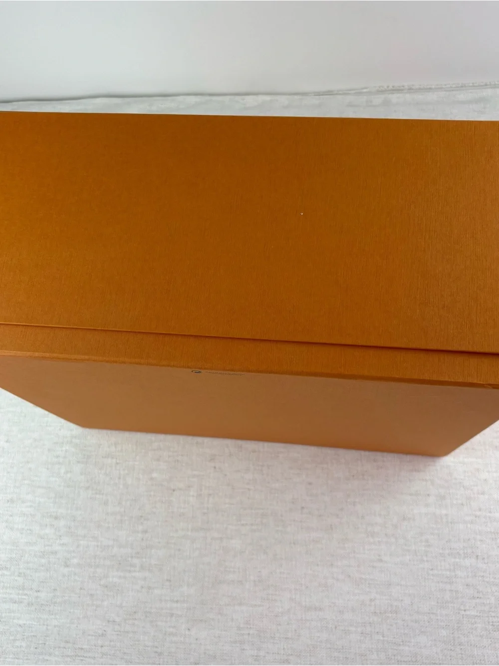 Louis Vuitton authentic signature‎ large Orange Box Black Logo magnet closure